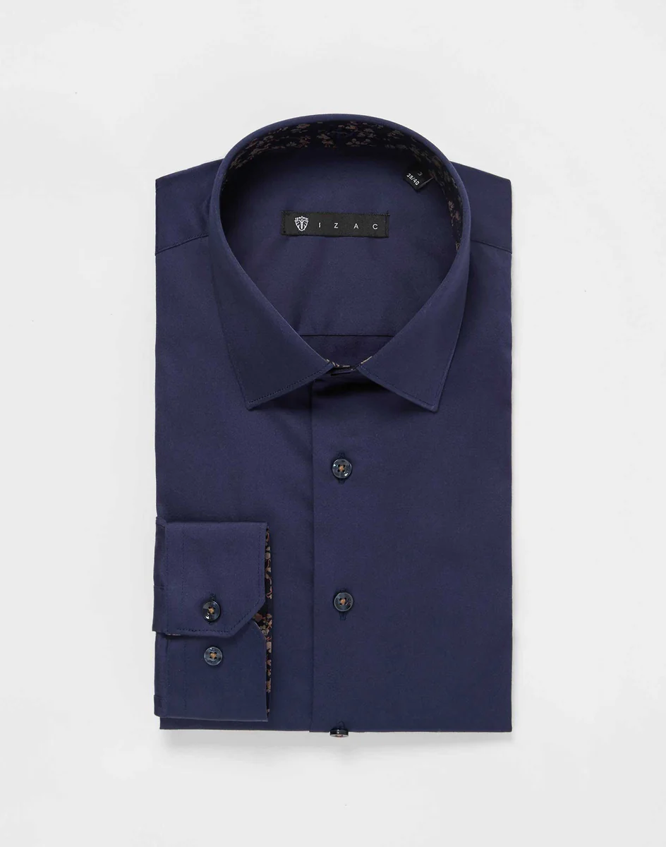 Chemise unie fantaisie
