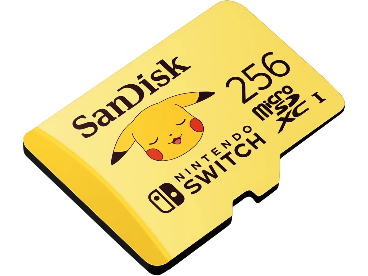 256GB Micro SDXC Pokémon Edition für Nintendo Switch TransFlash Speicherkarte Class 10 / U3 / UHS-I / 100 Mbit/s (SDSQXAO-256G-GN6ZK)