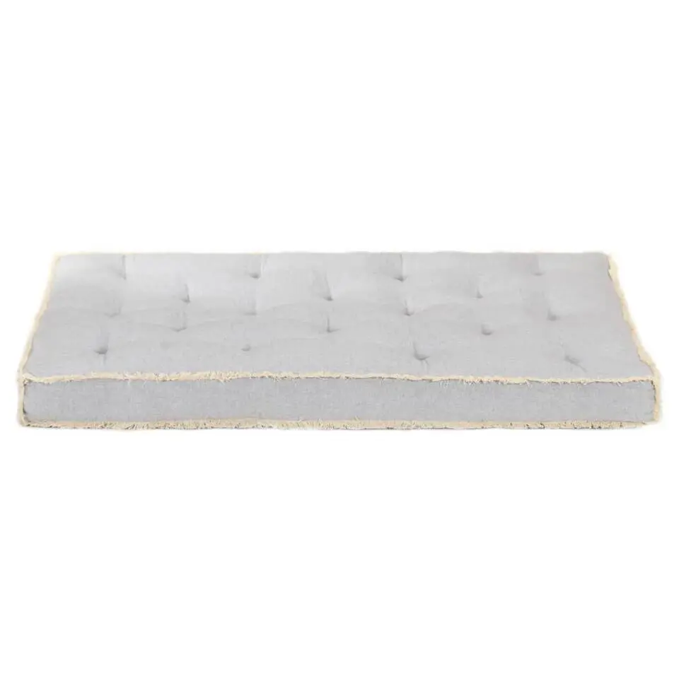 vidaXL - Pallet Bankkussen - Grijs - Katoen