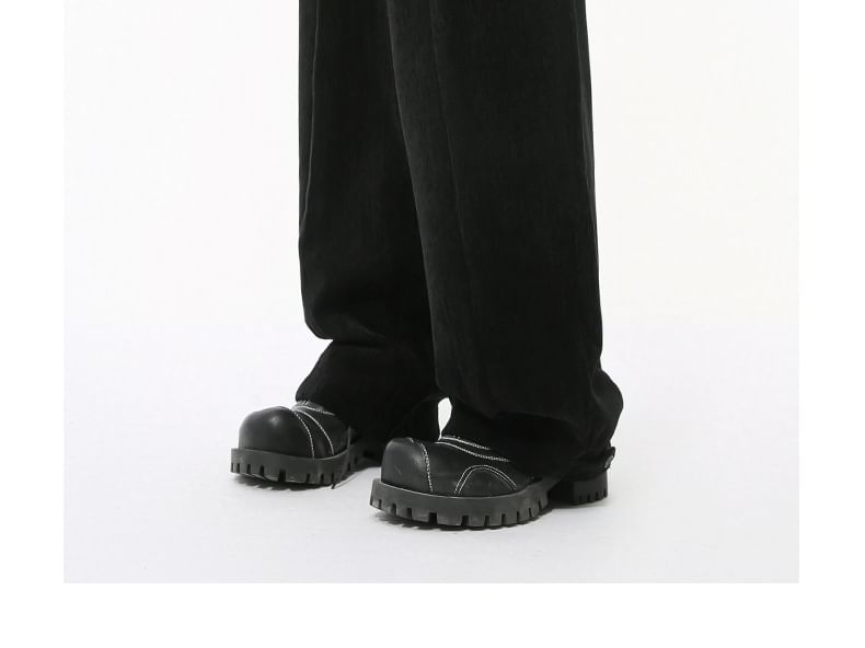 FAERIS - Hoge taille effen wijde broek
