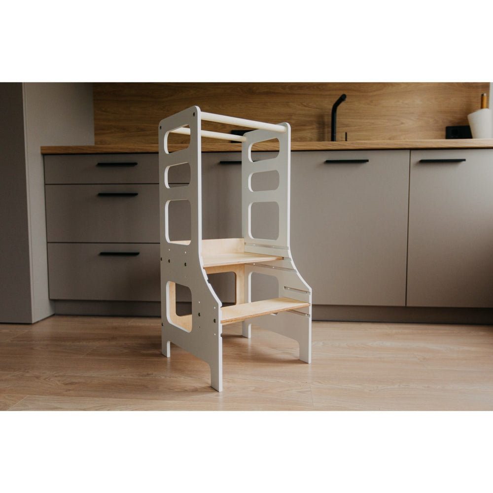 Køb Duck Woodworks Læringstårn Justerbart White