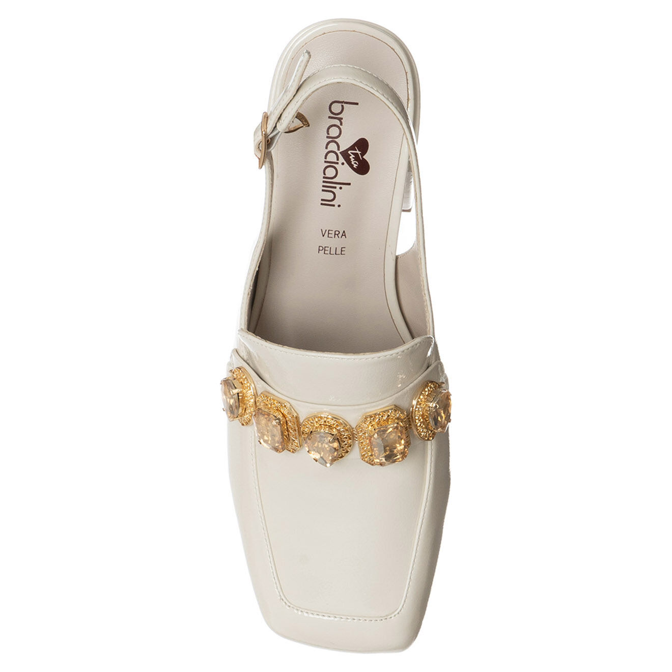 Tua By Braccialini Slingbacks Léa blancs - Talon 5 cm