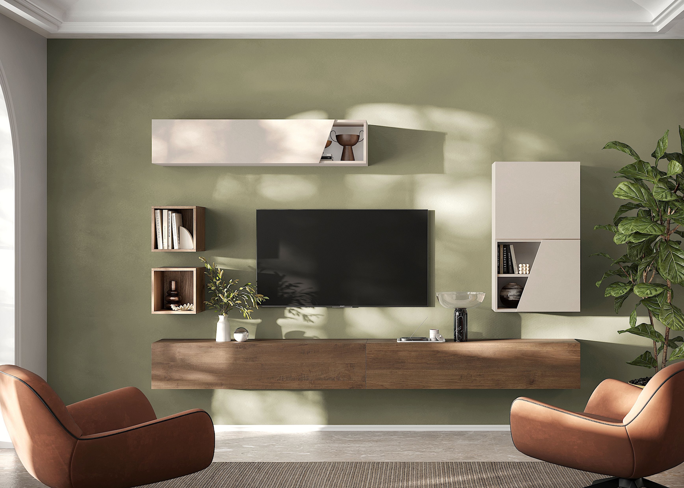 INOSIGN Wohnwand »Infinity, 6tlg. Breite 276 cm, moderne Mediawand« 6 Stk. tlg.
