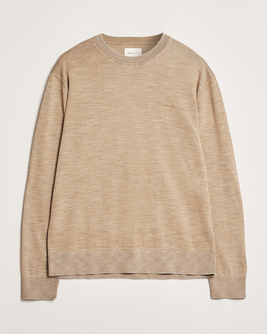 GANT Sunfaded Crew Neck Sweater Dry Sand