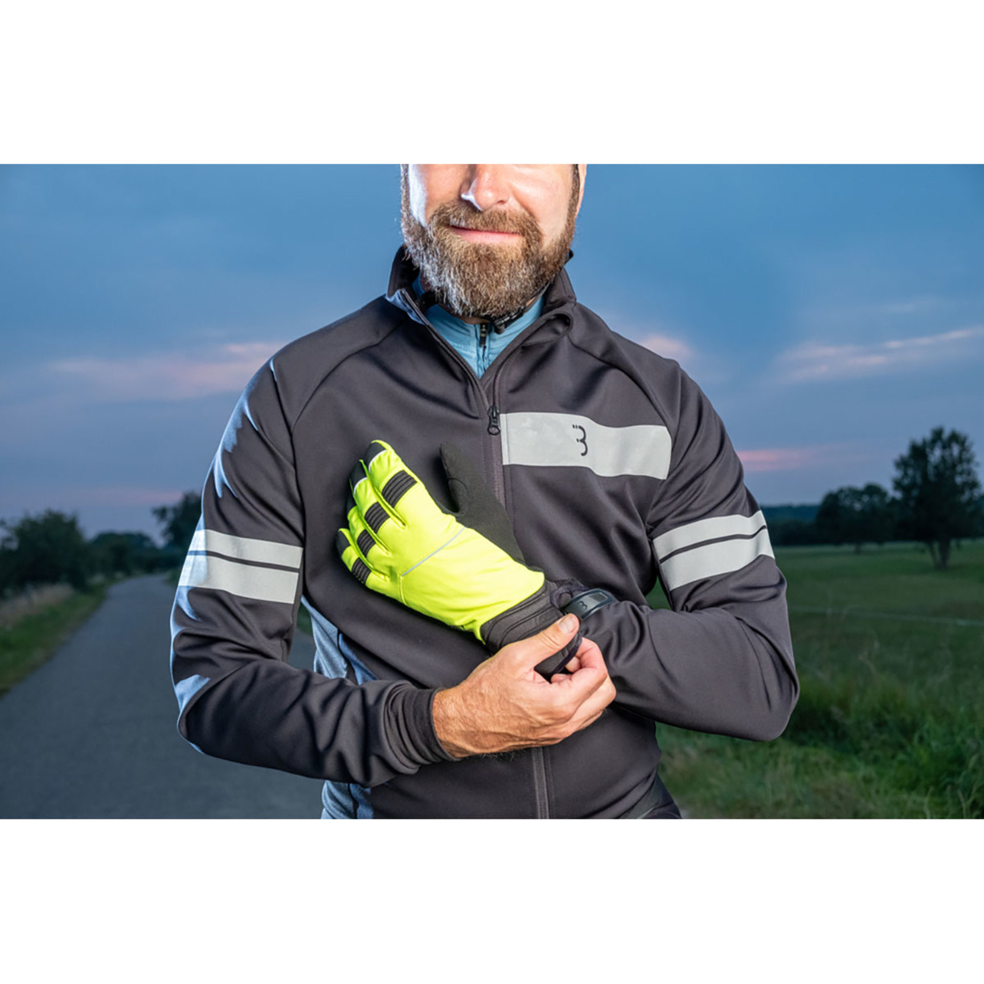 BBB Cycling Watershield BWG-32 Winter Fietshandschoenen Neon Geel