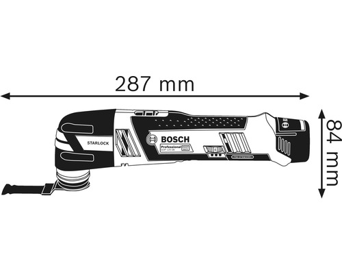 Bosch Professional GOP 12V-28 accu multitool/multicutter, zonder accu en lader, inclusief L-Boxx