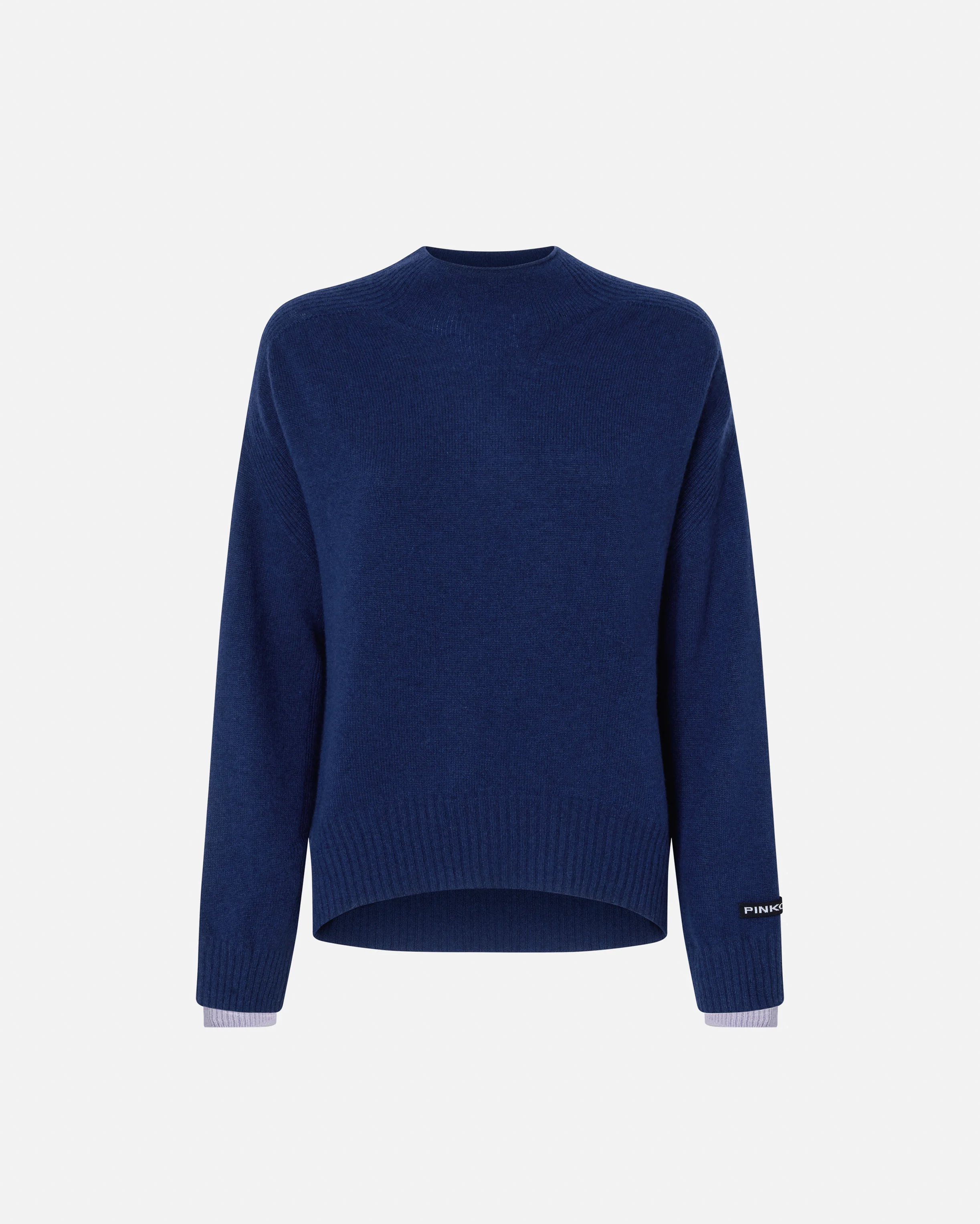 Pull à col officier | Bleu