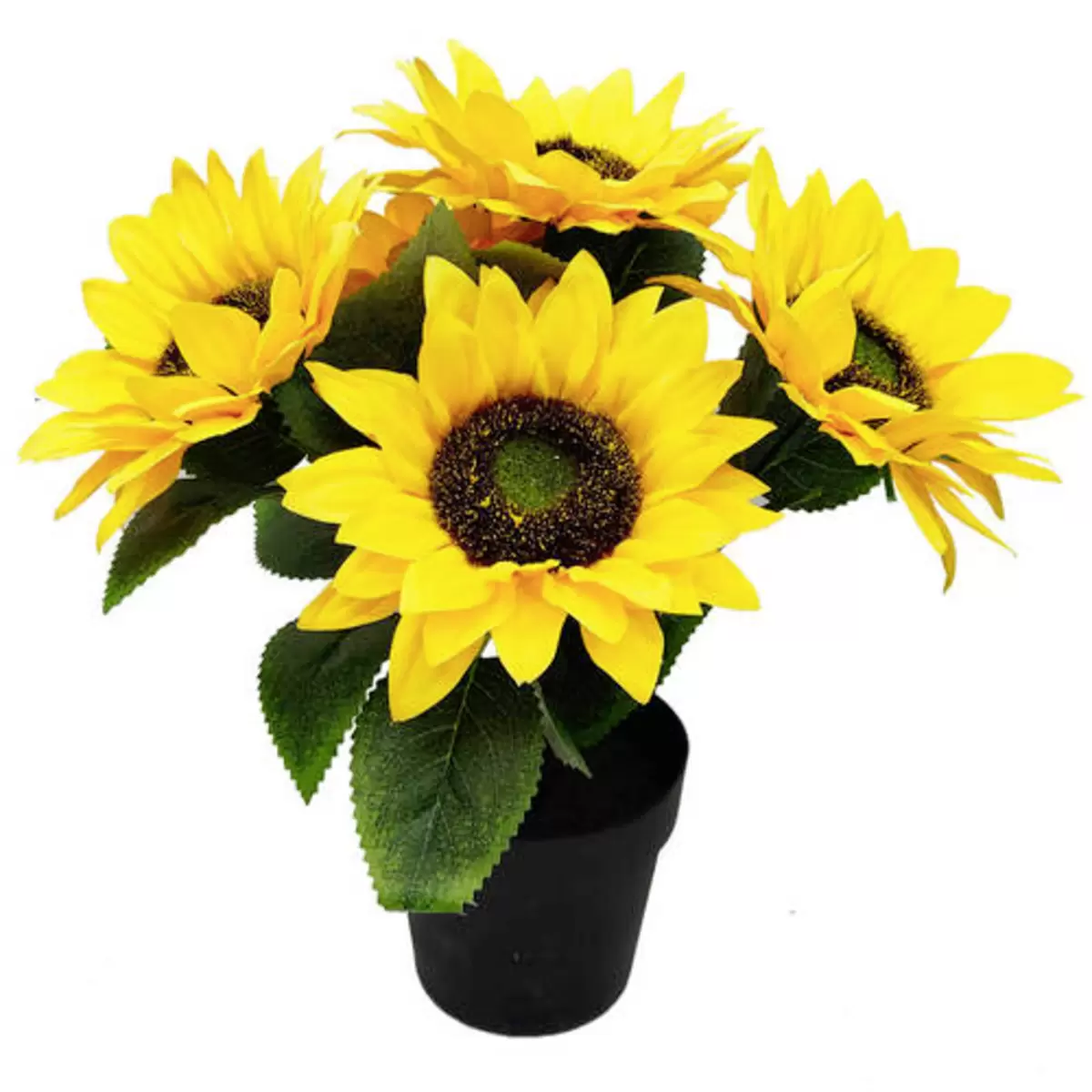 Kunstblume Sonnenblume Luca Bessoni gelb,grün,schwarz