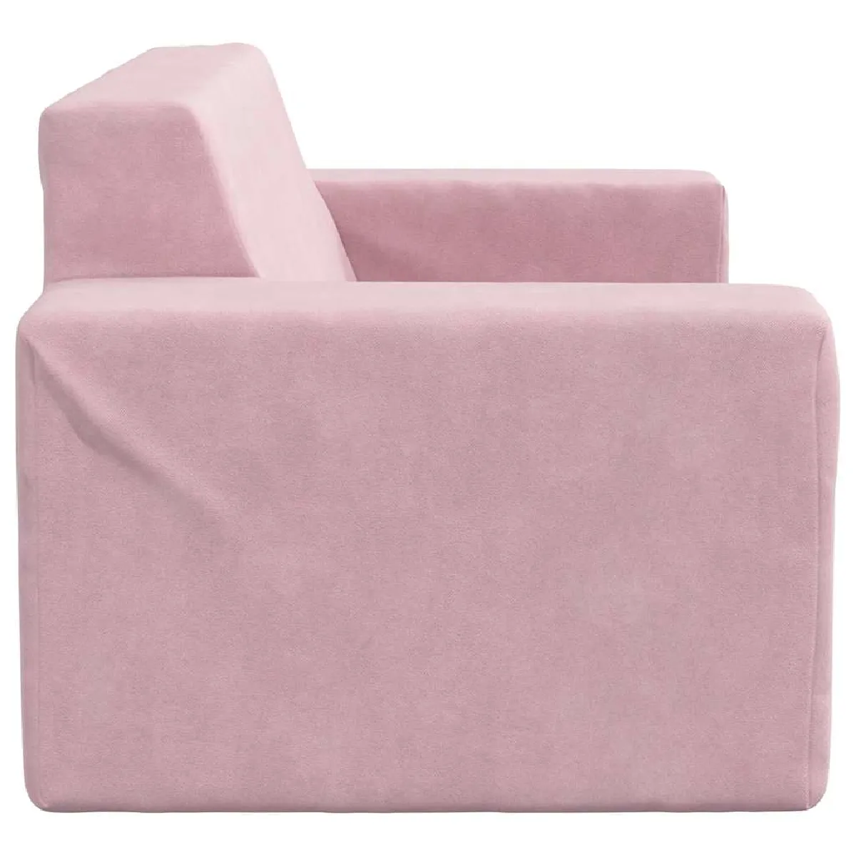 vidaXL Canapé enfants 2 places - Rose
