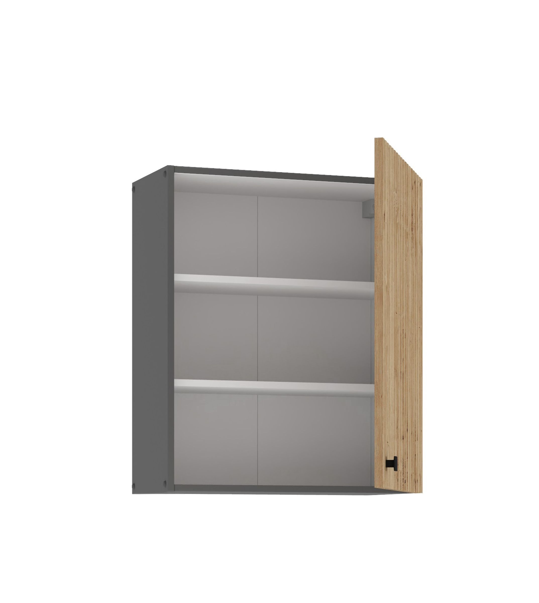 Küche AVA Artisan Hängeschrank 60 cm Lamellenoptik Küchenzeile Einbauküche