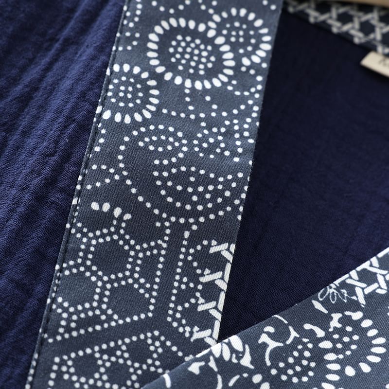 Finlies - V-hals print paneel kimono gewaad