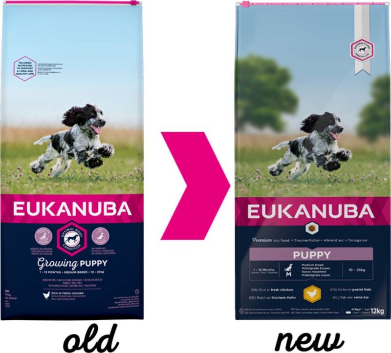 Eukanuba Growing Puppy Medium Breed Kip Hondenvoer 12 kg