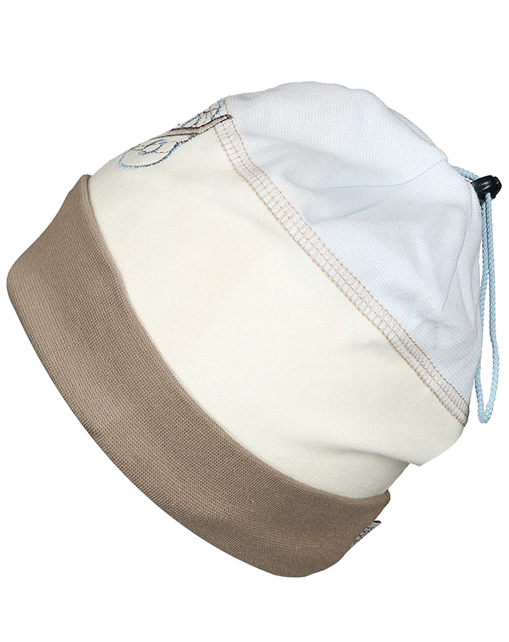 Baumwoll-Mütze HELIKOPTER in beige/hellblau