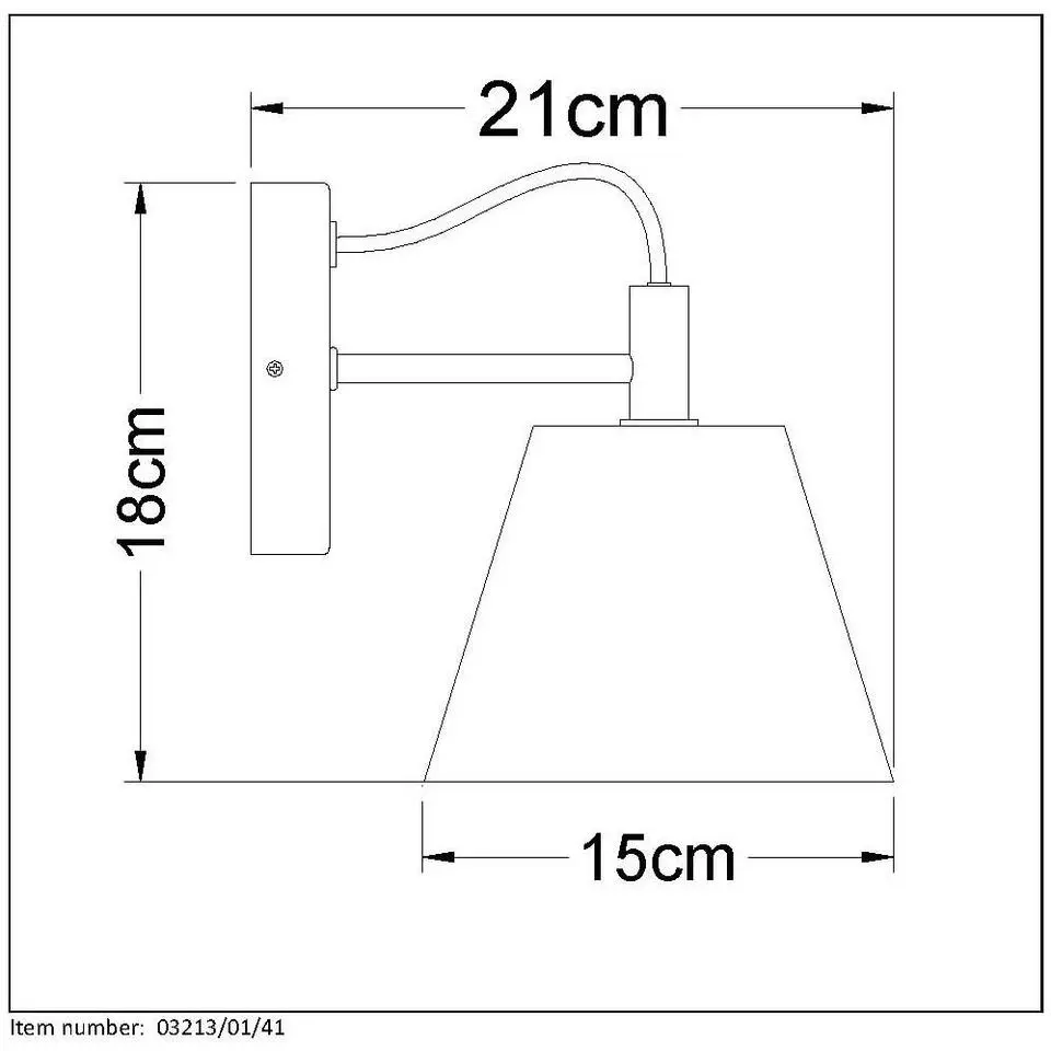 Lucide POSSIO Wandlamp - Grijs