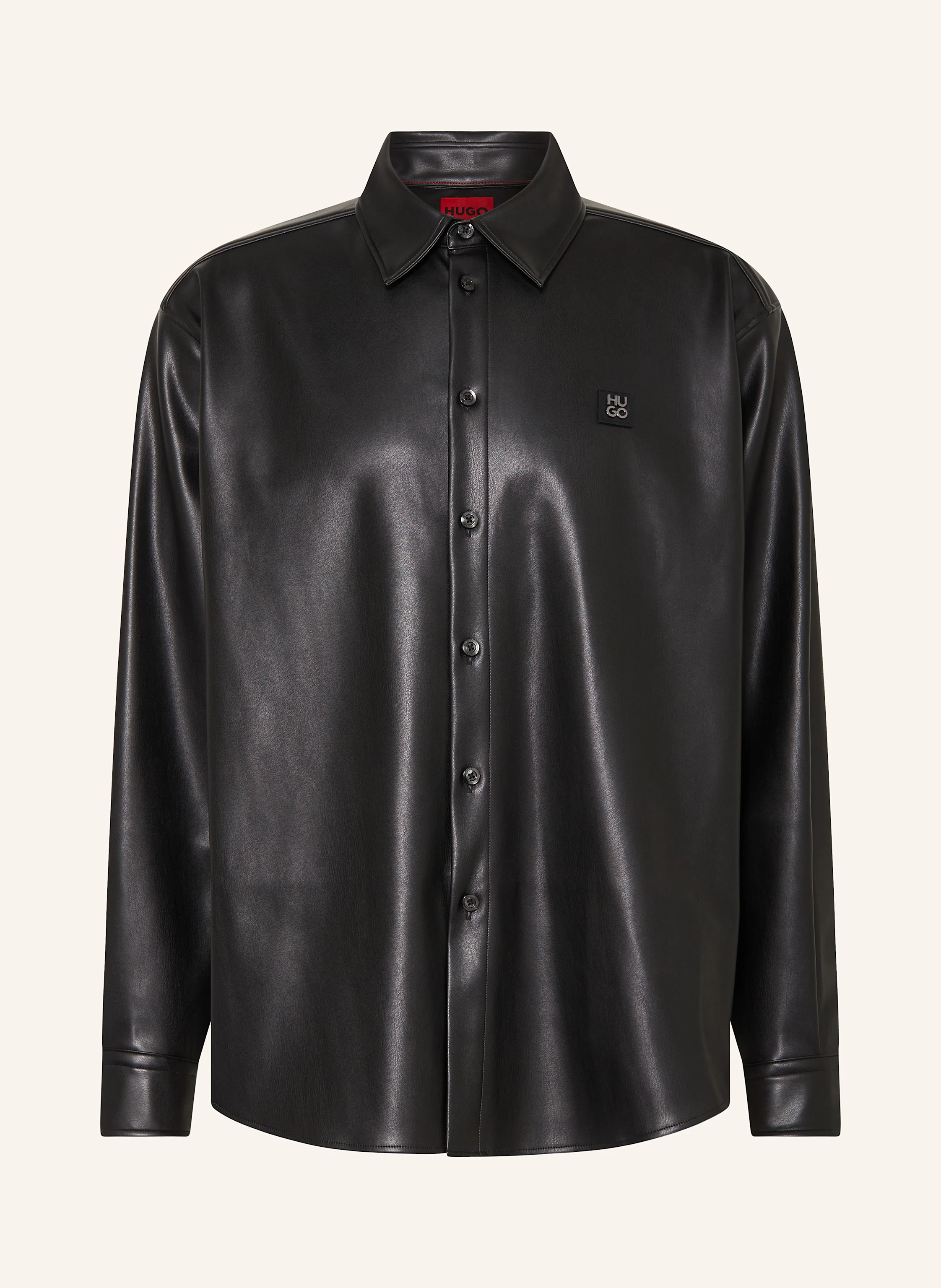 HUGO Overshirt ELLISOE in Lederoptik