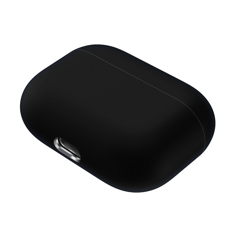 AirPods Pro Silikon Case Schutzhülle Ultra Thin Abdeckung - Schwarz (Matt)