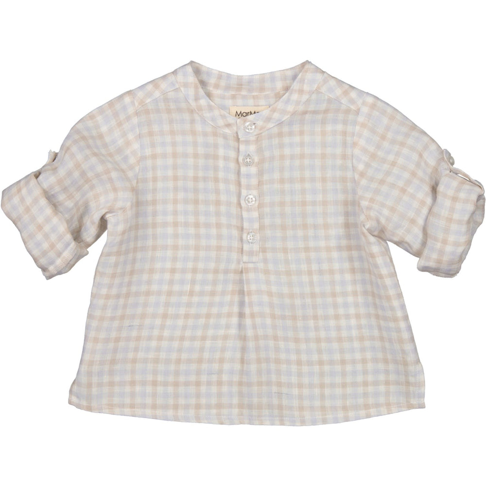 Køb MarMar Fine Linen Summer Check Totoro Skjorte