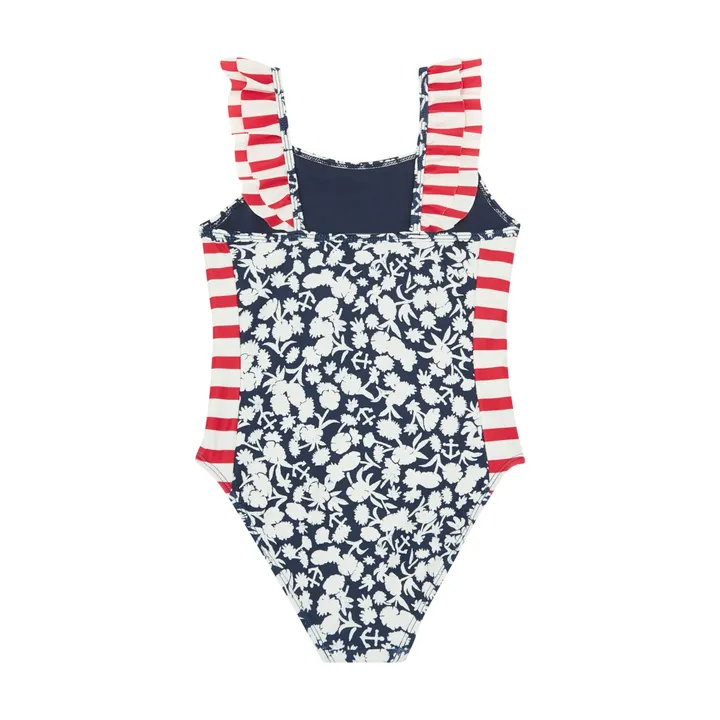Scotch & Soda Maillot 1 Pièce Fleurs | Bleu nuit