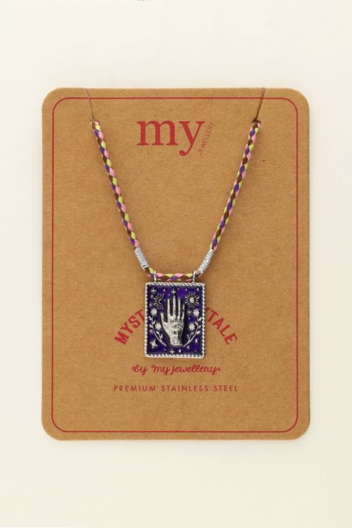 Mystic ketting met paarse bedel