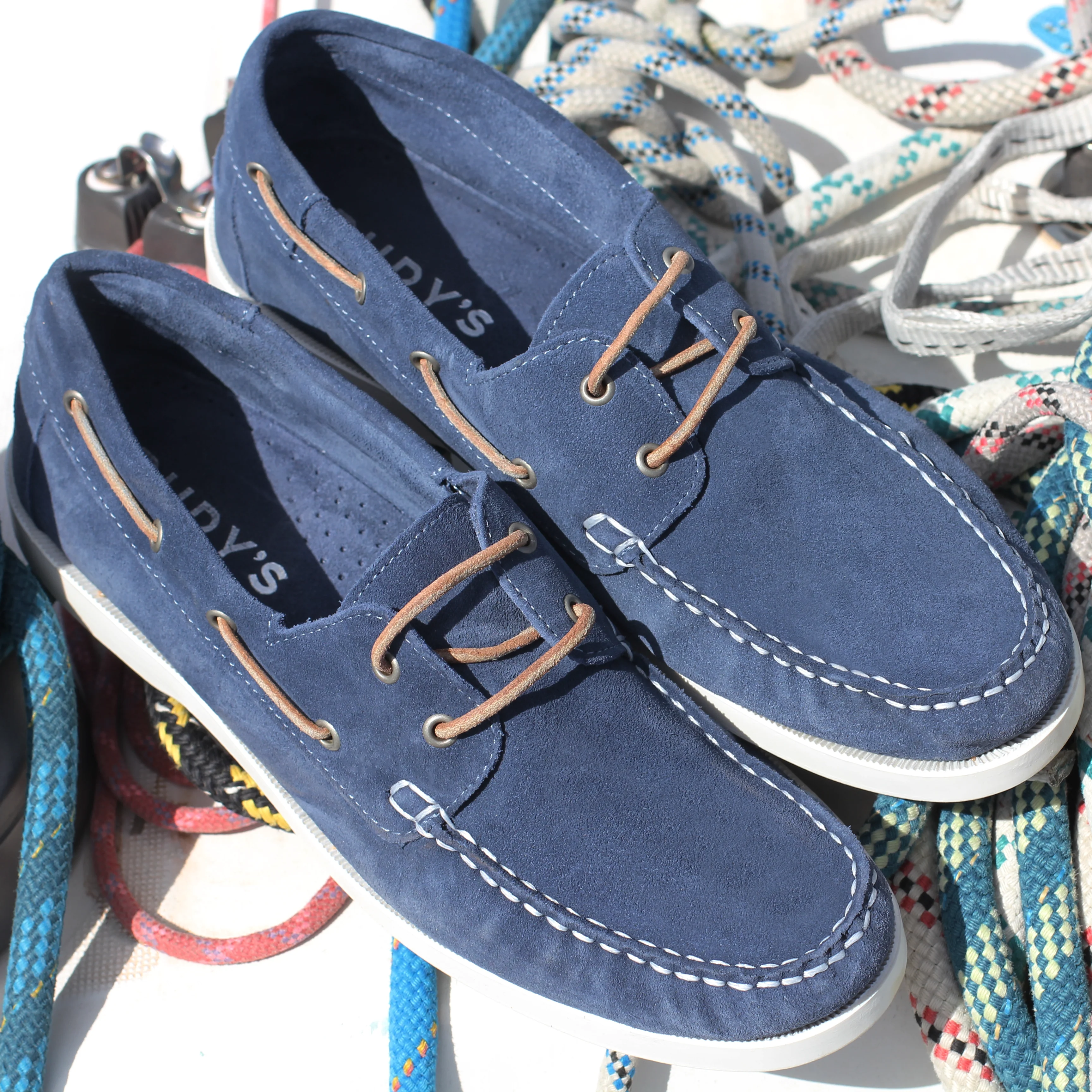 Bato-Chaussure bateau en velours jean