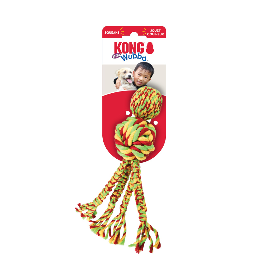 Kong Wubba tece corda para cães