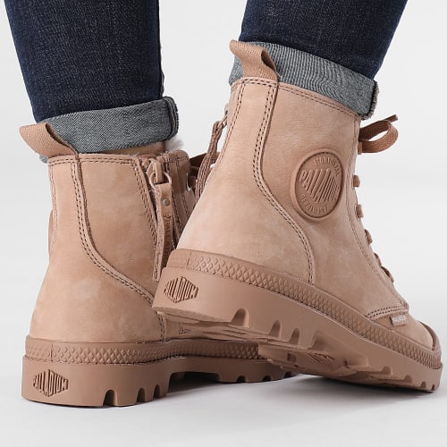 Boots Femme Pampa Hi Zip 95982 Nude Brown