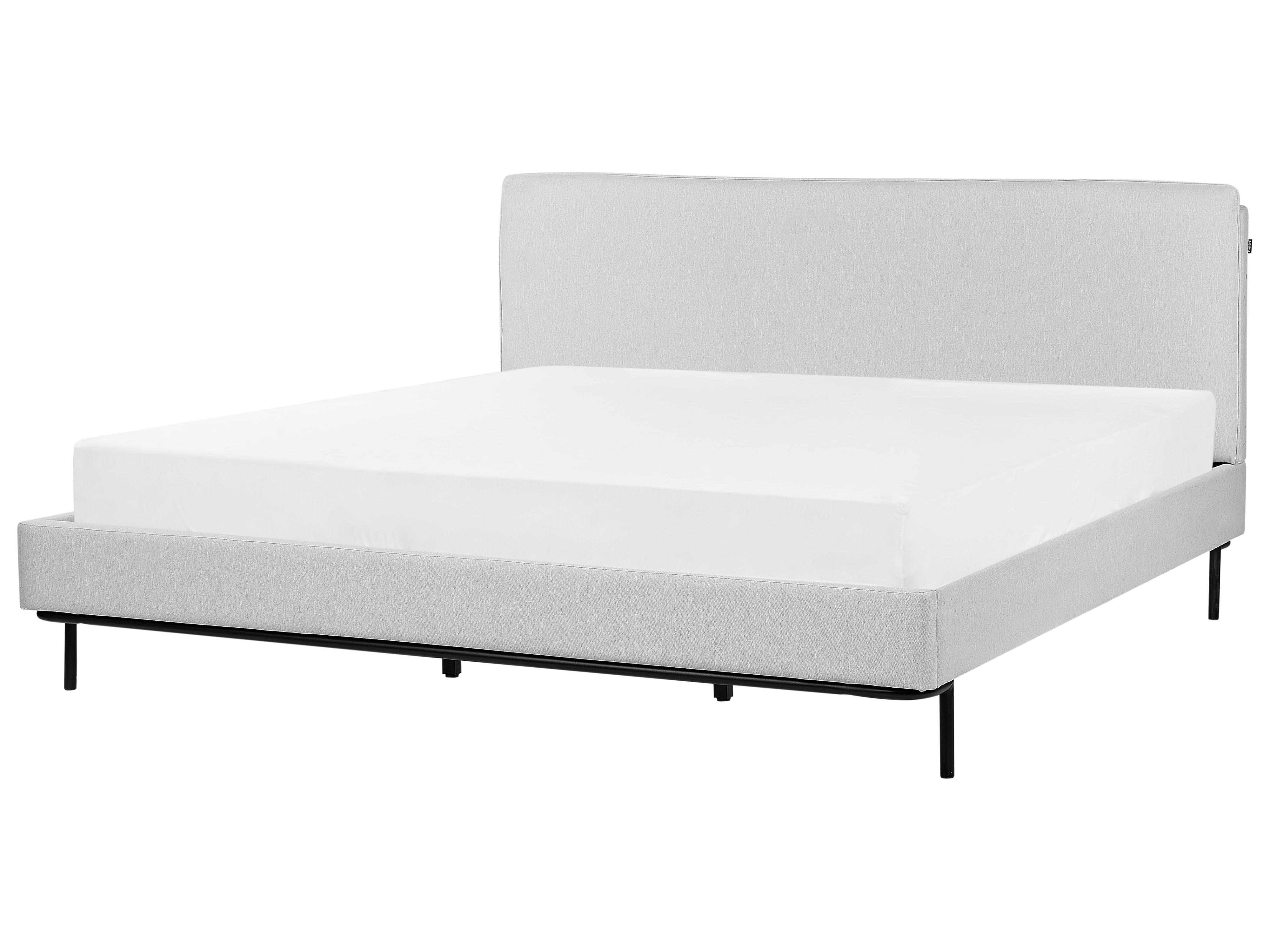 Bed Stof CORIO 180 x 200 cm Lichtgrijs