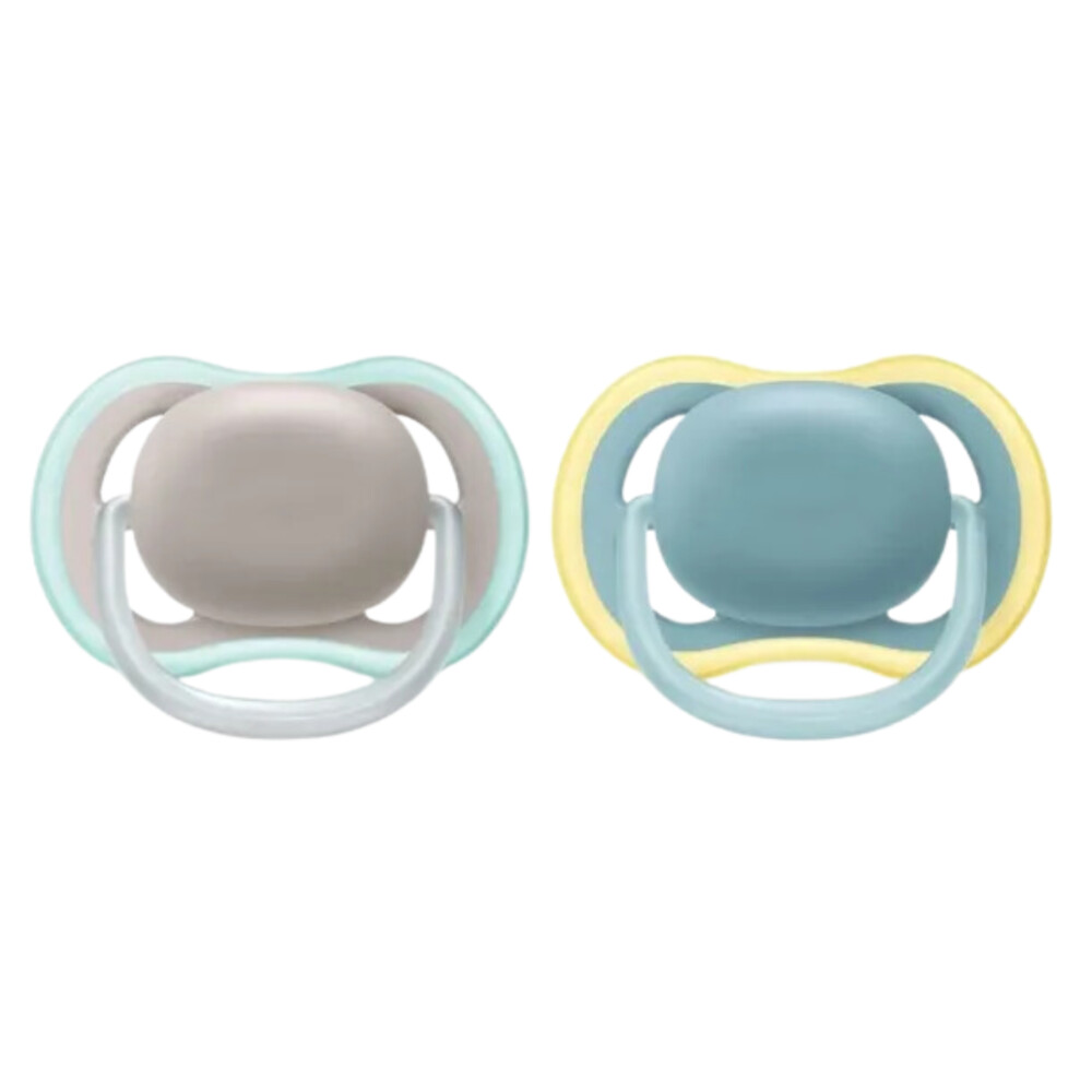 Philips Avent Fopspeen Ultra Air 18+ mnd Grijs Blauw2 stuks