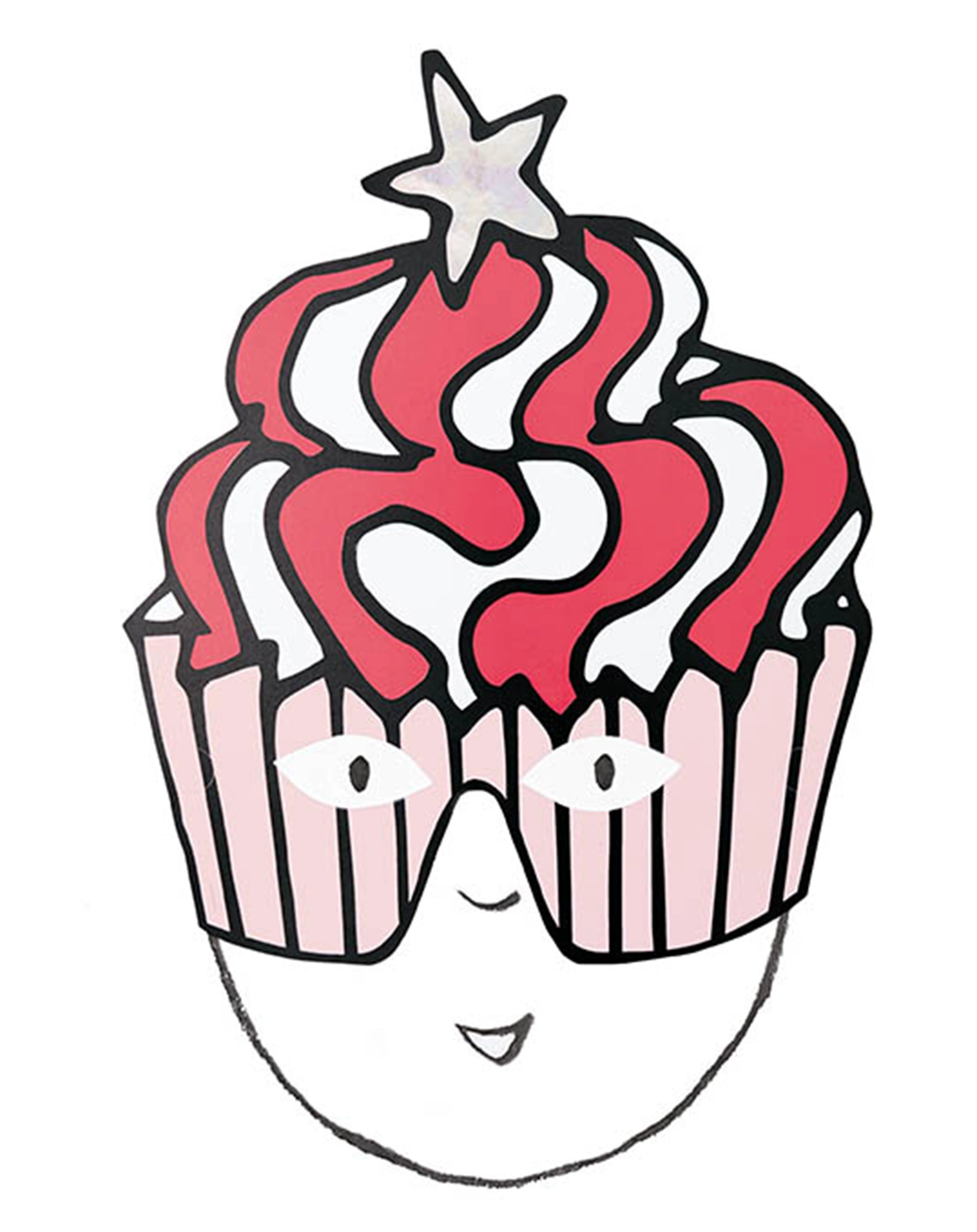 Papier-Masken MONSTER PARTY 7er-Pack