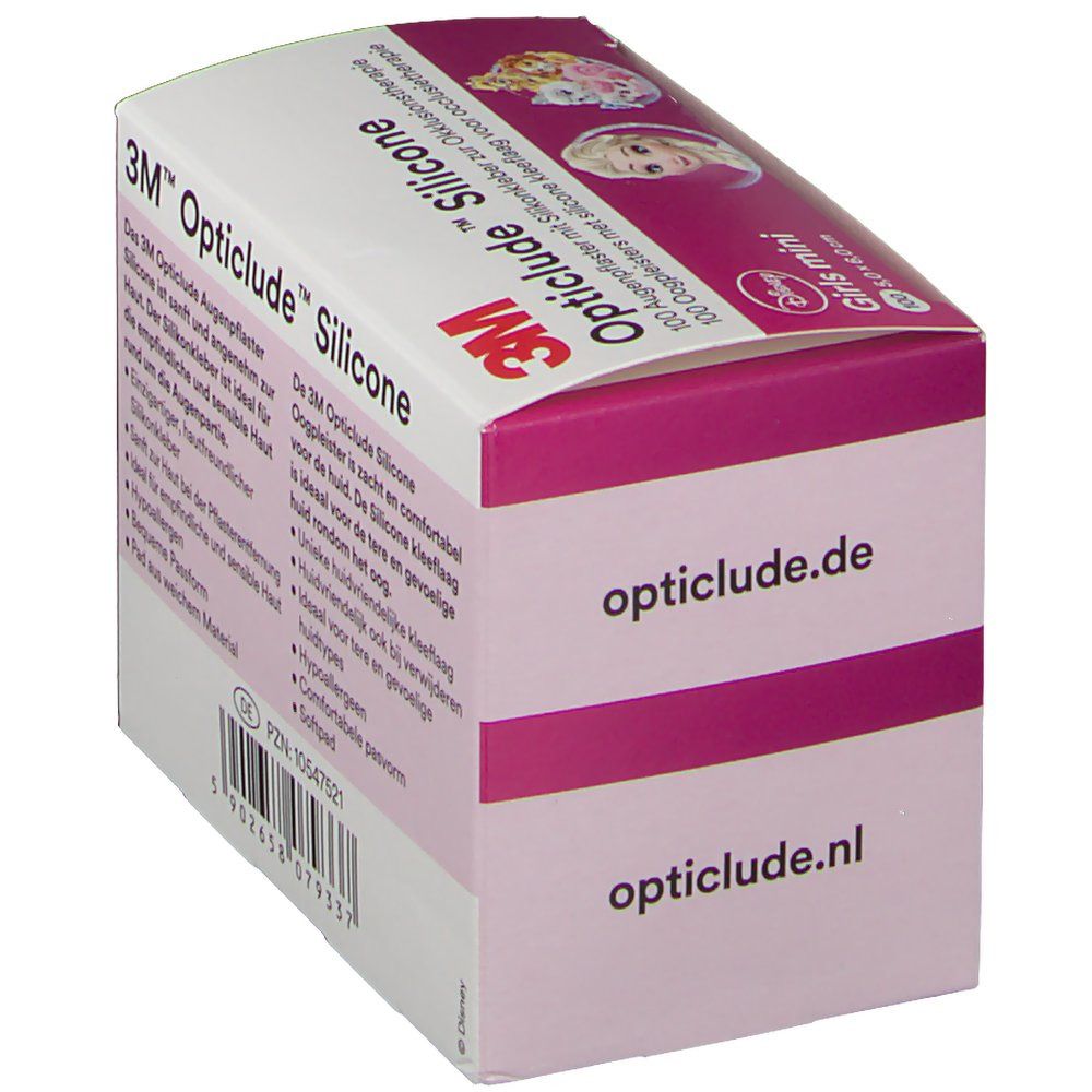 Opticlude 3M Silicone Disney Girls mini 5 cm x 6 cm