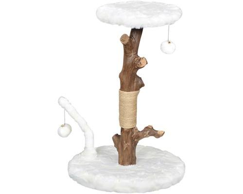 Kattenboom Lilly inclusief speelballen Ø 50 x 66-76 cm wit