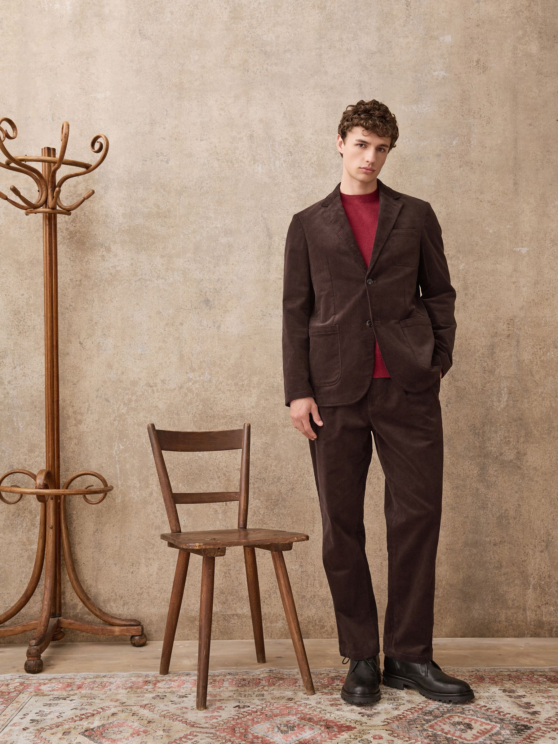 Bruin - Relaxed Fit Corduroy Suit Jacket
