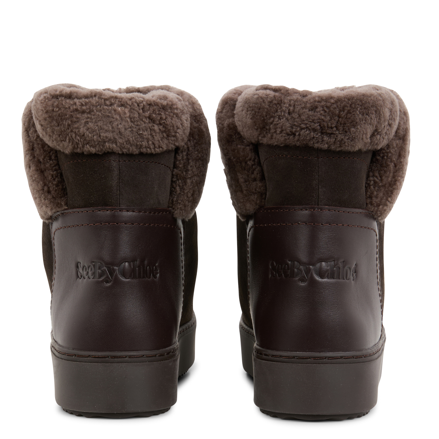 JULIET - Bottes fourrées en cuir | Gris