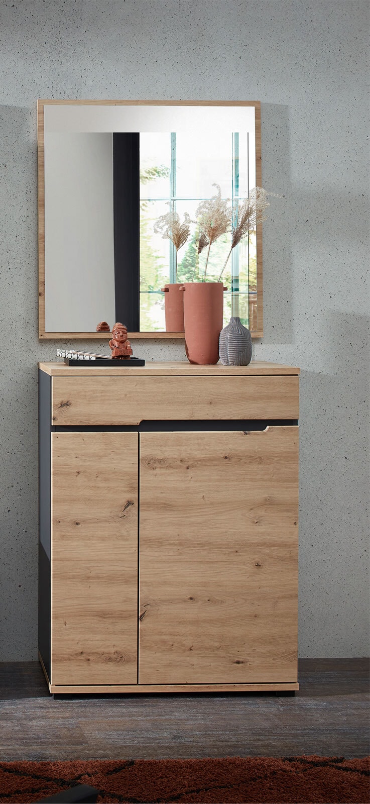 vito Schuhschrank SEDEO 80 x 106 cm Artisan Eiche naturfarbig