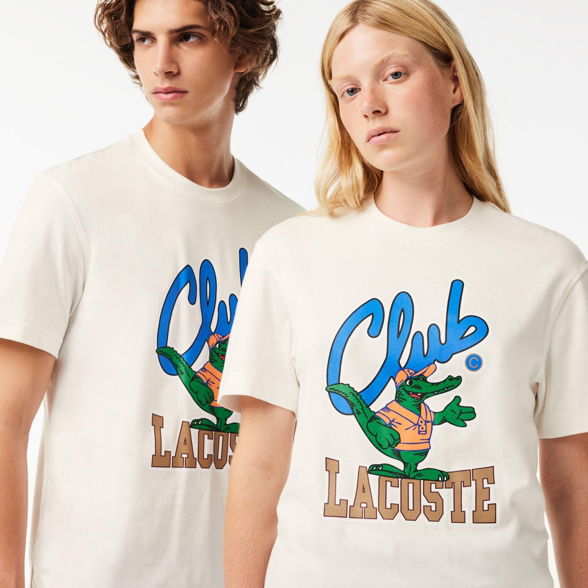 Lacoste Relaxed Fit Signature Print T Shirt