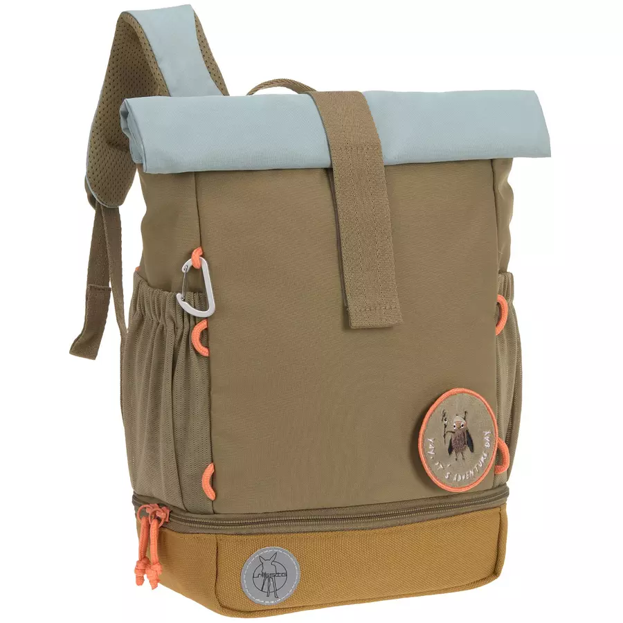 LÄSSIG Mini Rolltop Backpack, Nature olive