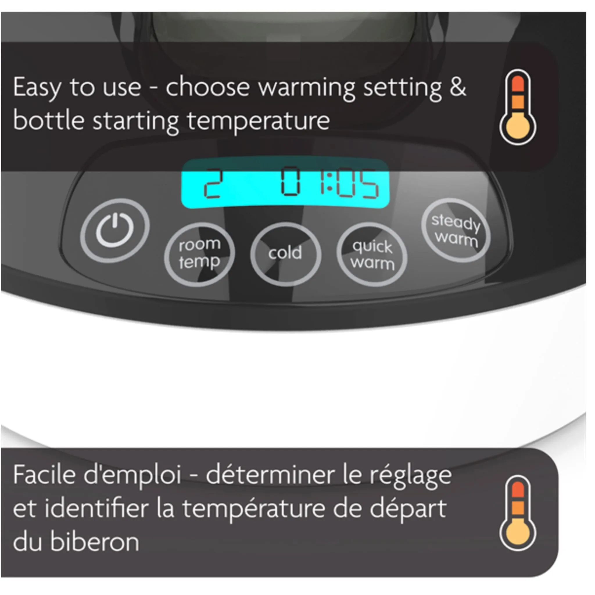 Baby Brezza Chauffe-biberon pour Lait Maternel et Préparation Lactée