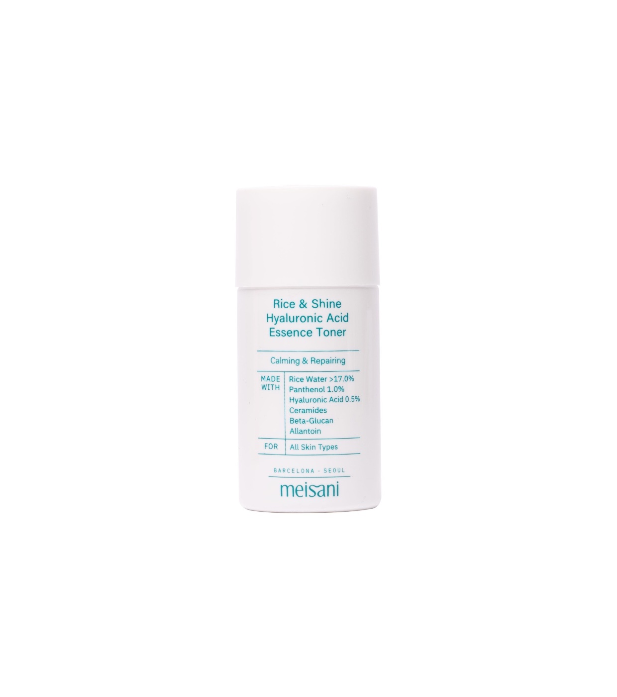 Meisani - Toner Suavizante e Reparador Rice & Shine Hyaluronic Acid - Tamanho Mini