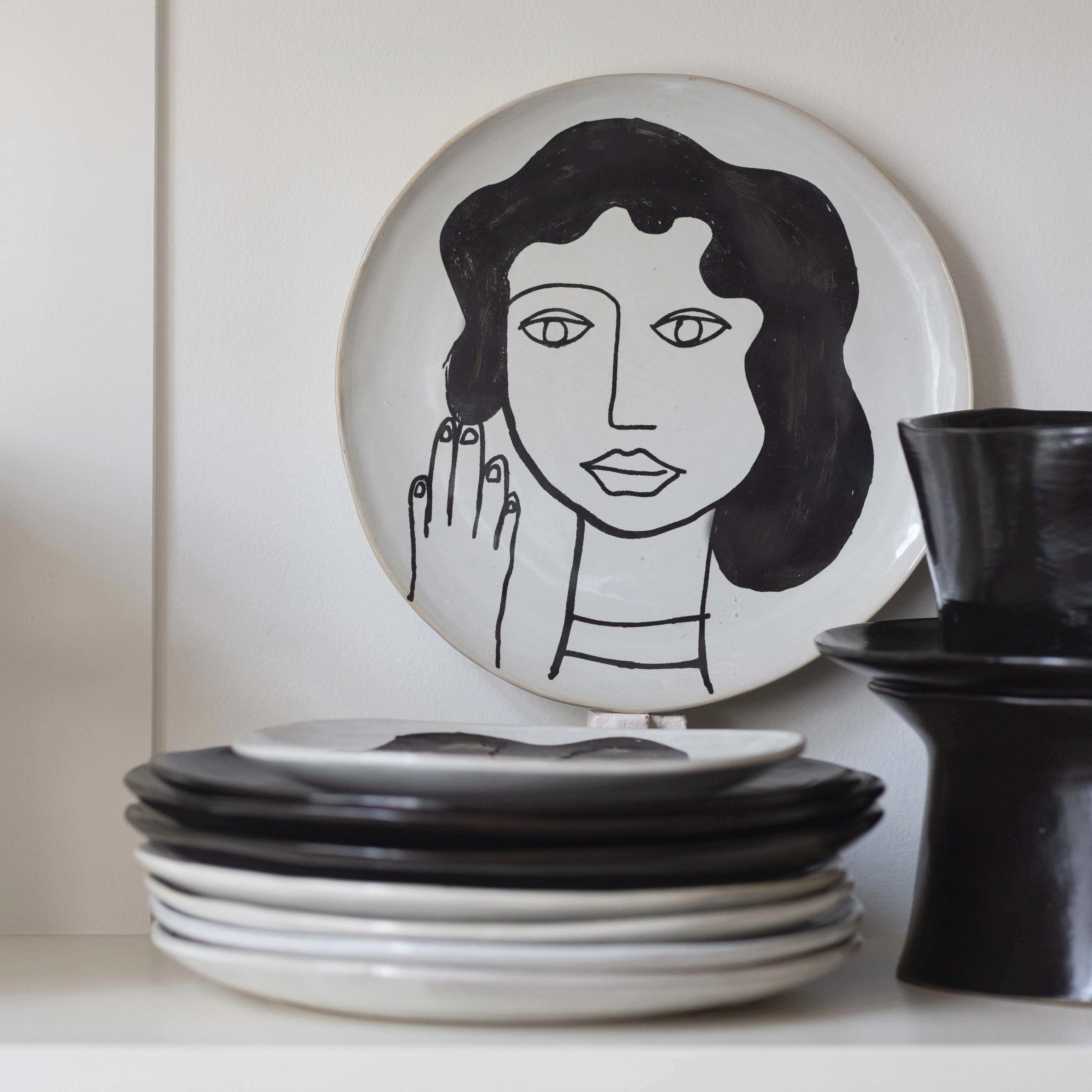 LA MÈRE - Assiette céramique | Blanc