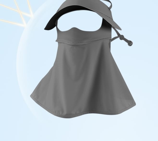SOCOOL - Effen zonbeschermingsgezichtsmasker met nekflap