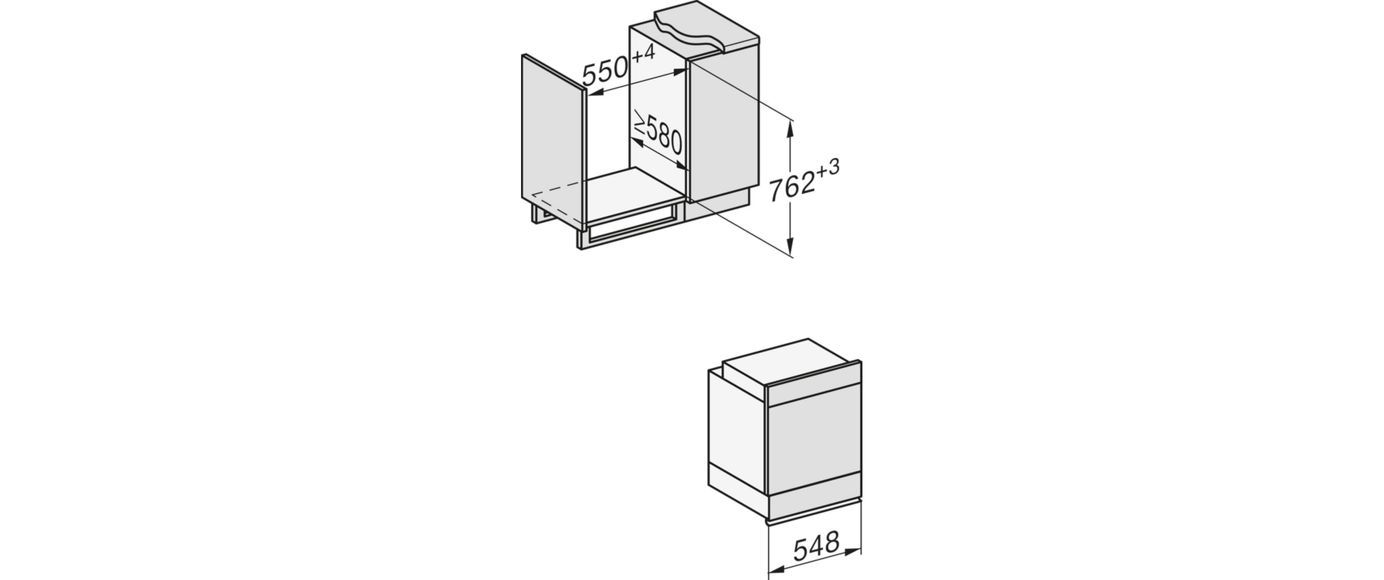 Einbaubackofen H 2861-55 B Weiss A+<br>Backofen im Kombidesign mit Vernetzung und PerfectClean