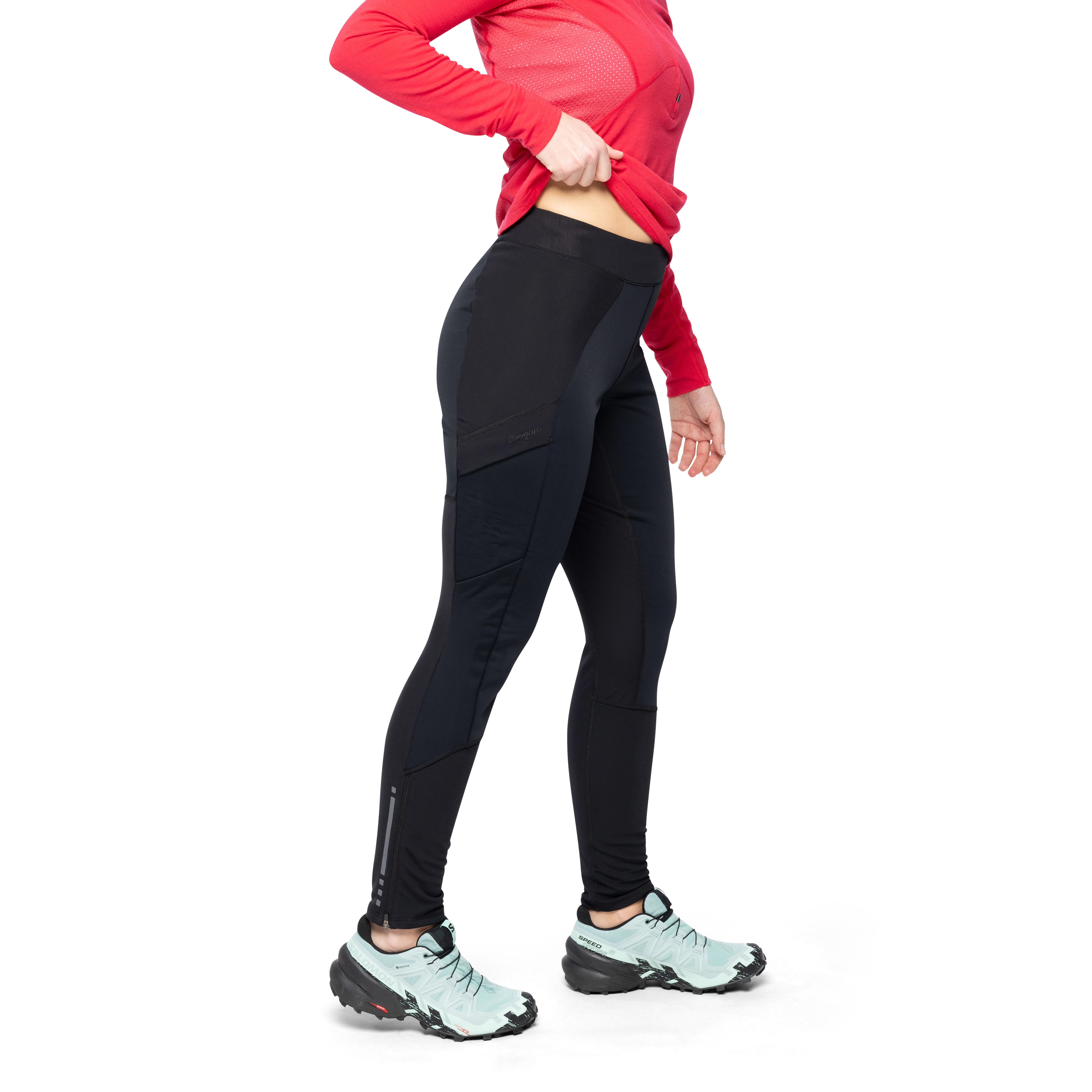 Fløyen Winter Tights Women Black