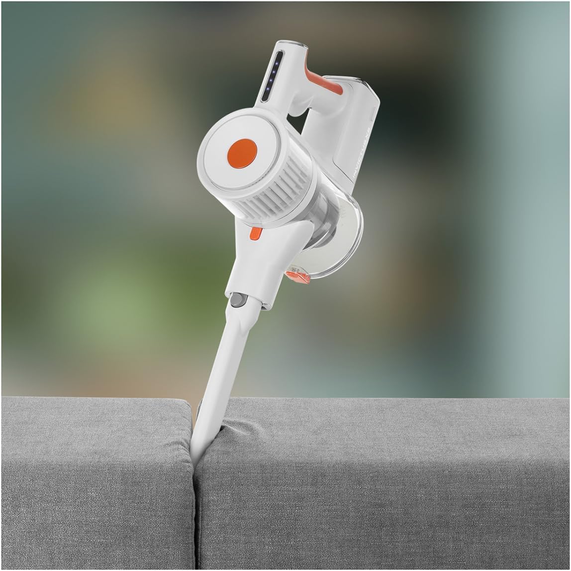 Genius Invictus X5 Facelift Akku Handstaubsauger kabellos beutellos, Staubsauger mit HEPA Filter, Laufzeit bis 40 M. LED, Kombibürste, Stielstaubsauger für Teppich Hartböden Tierharre