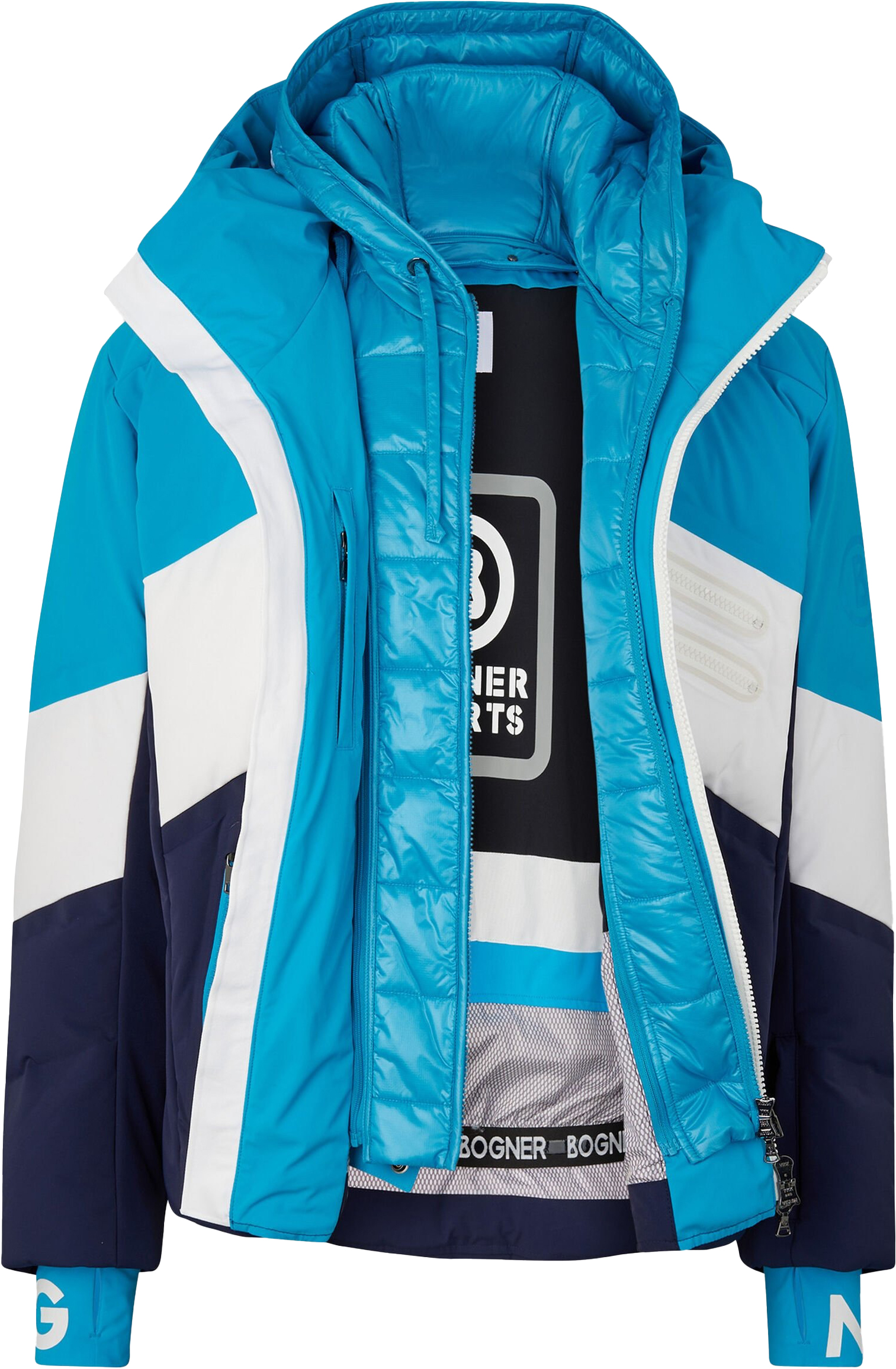 Amon Ski Jacket Herre 456/Blue/White