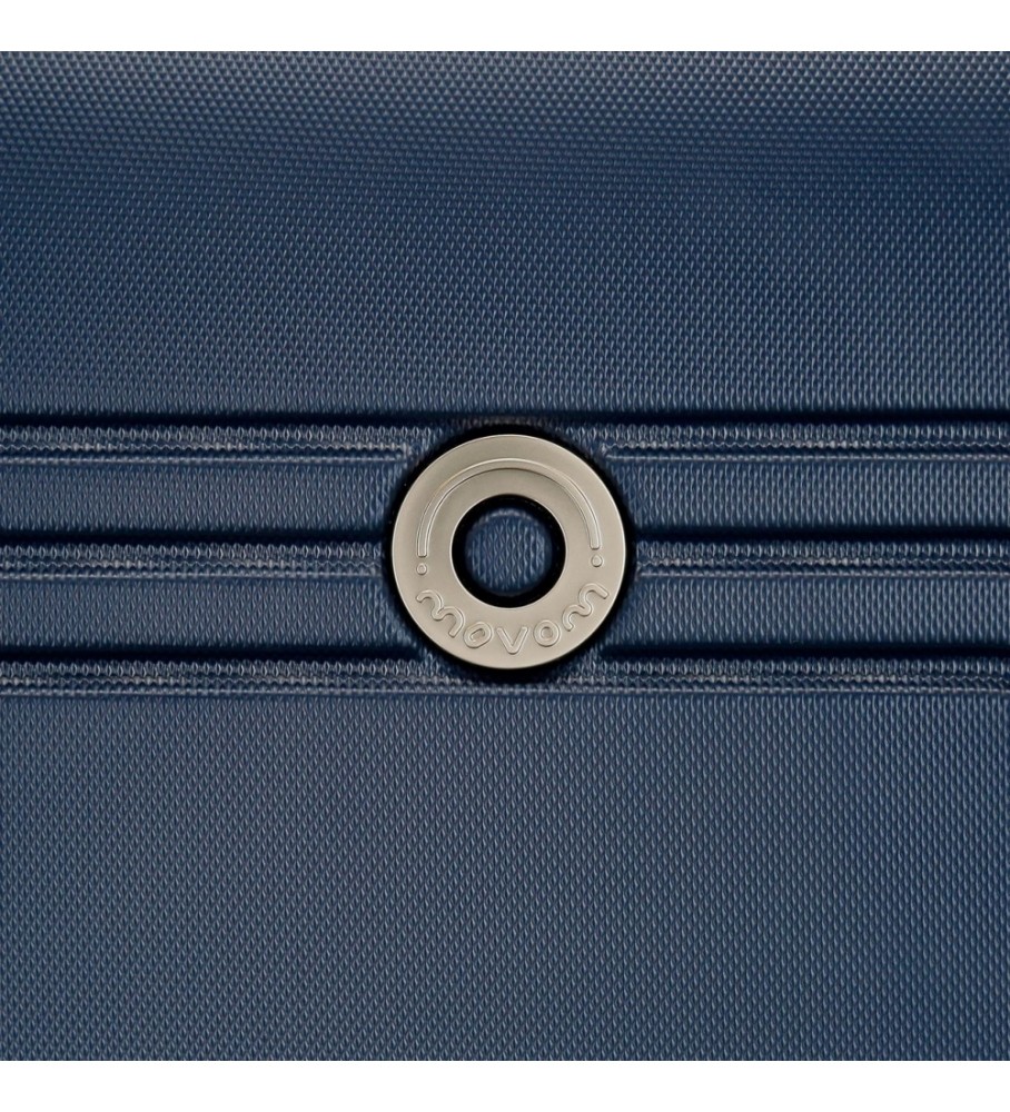 Mala rígida Movom Riga tamanho médio, 70 cm, azul marinho