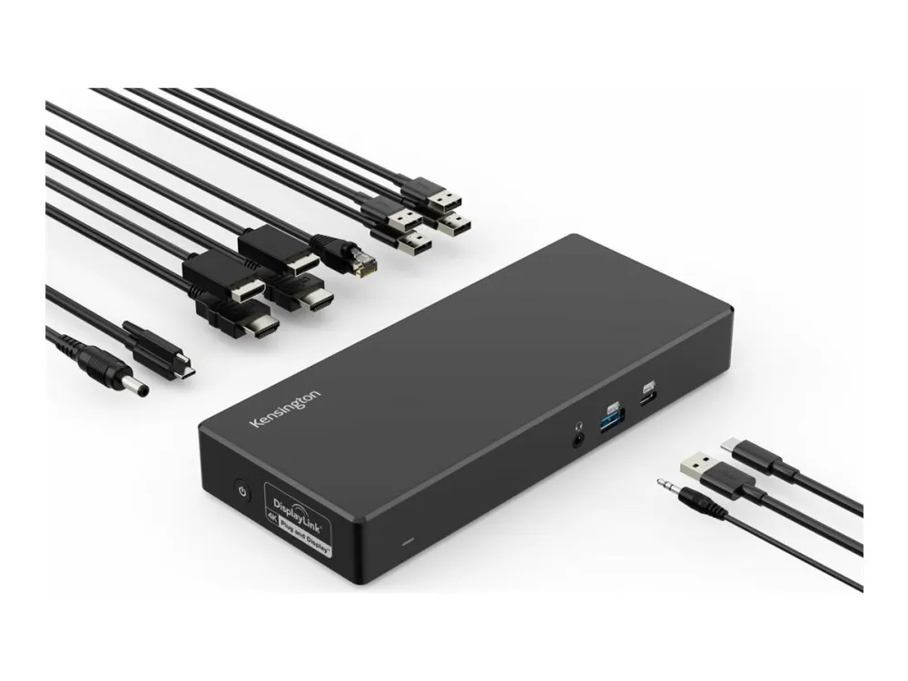 SD4781P USB-C® og USB-A Dual 4K-dockingstation Sort