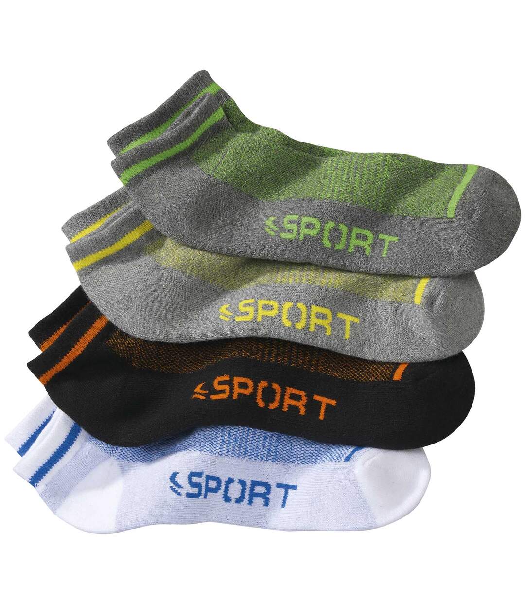 Lot de 4 Paires de Socquettes Sport