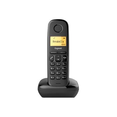 Gigaset - téléphone sans fil - avec répondeur + combiné supplémentaire - noir