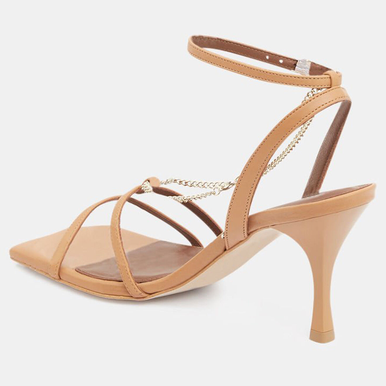 Alohas Sandales en Cuir Loan camel - Talon 8 cm