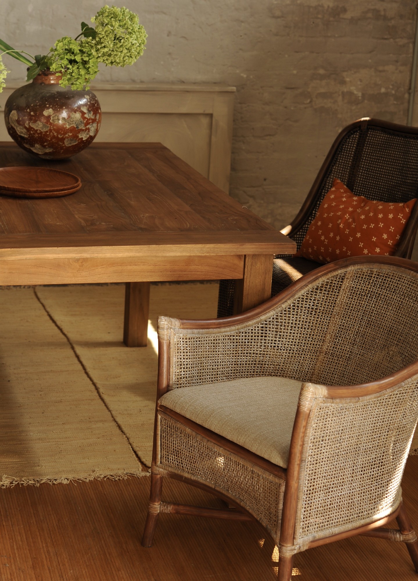 Armsessel 'Sneeg', Rattan, B 58 cm, H 76 cm, L 62 cm von fischer's lagerhaus